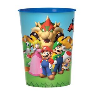 Super Mario 16oz. Plastic Reusable Party Favor Cup Party Supply New!!